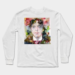 OSCAR WILDE watercolor portrait .11 Long Sleeve T-Shirt